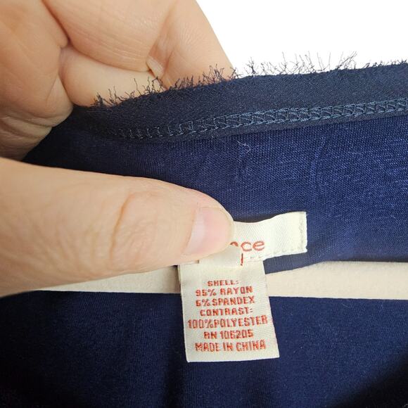 Sundance Dress Drop Waist Dress Asymmetric Dress Midi Dress L Navy Blue Dress - Picture 8 of 10